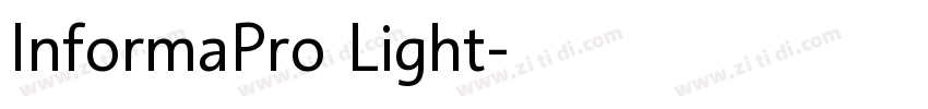 InformaPro Light字体转换